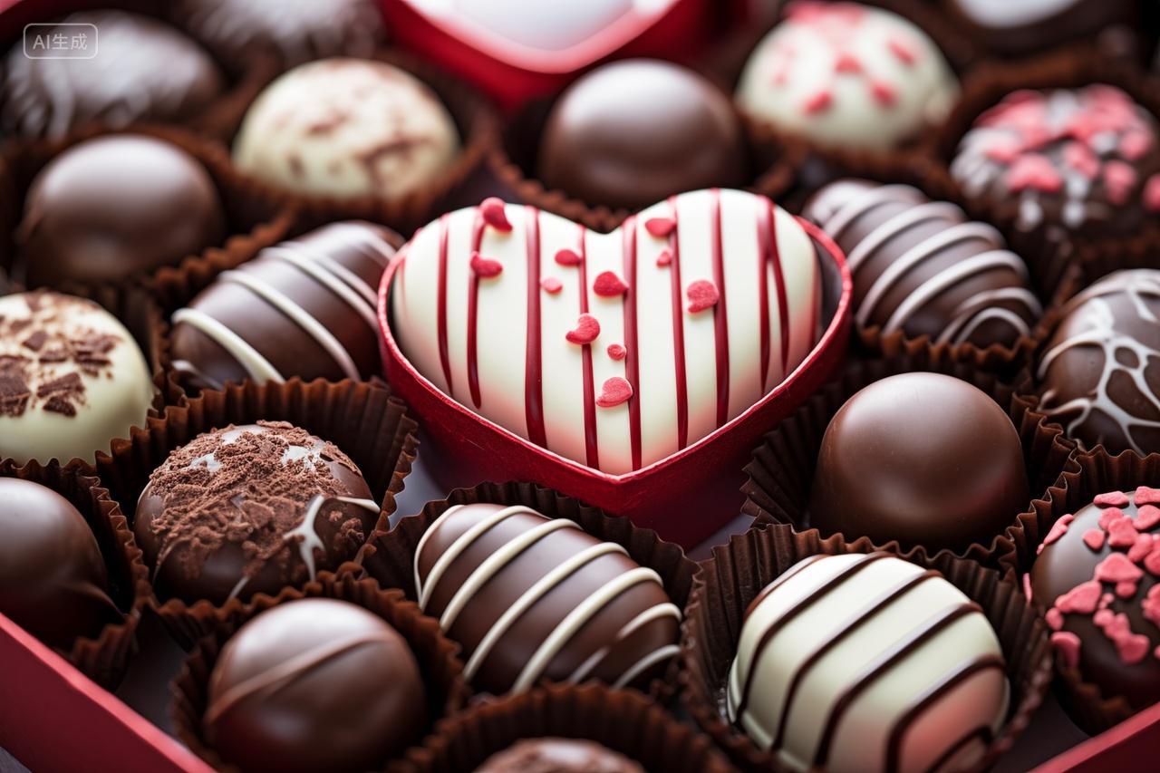 美味的巧克力马卡龙美食甜品蛋糕特写