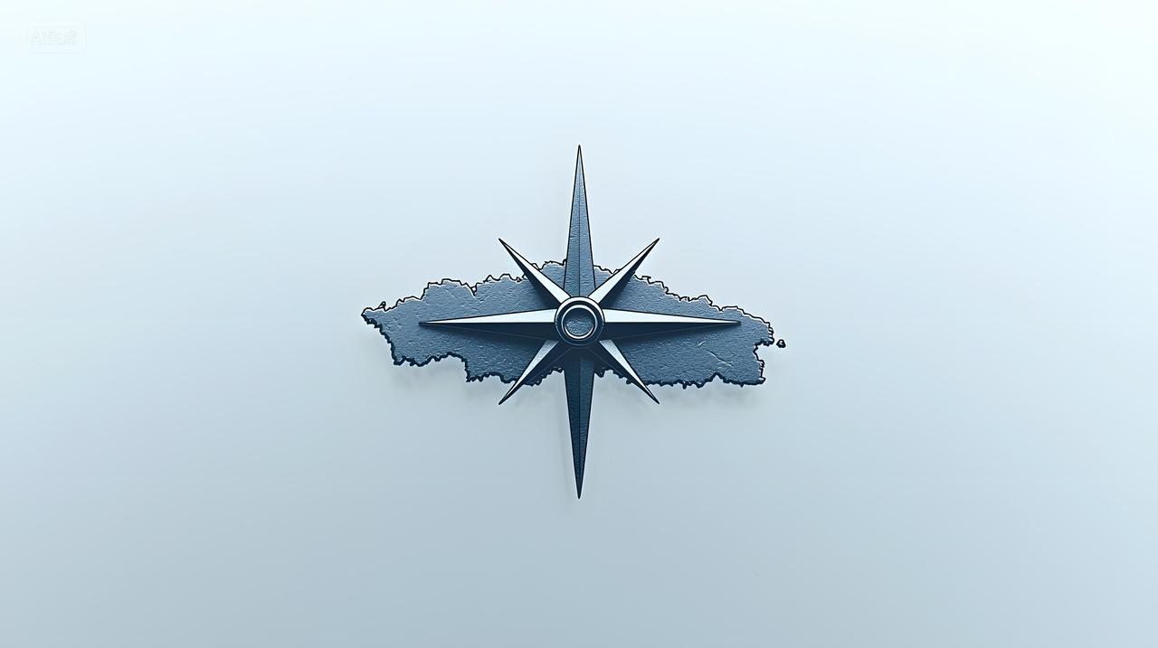 简约背景下优雅指南针设计