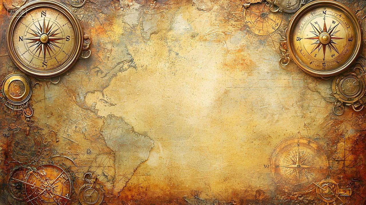 用指南针复古背景