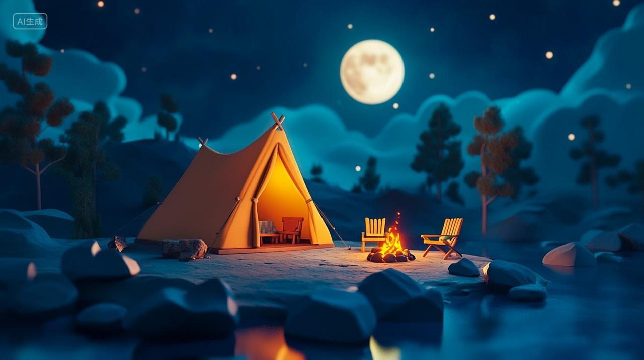 户外露营搭帐篷户外生活