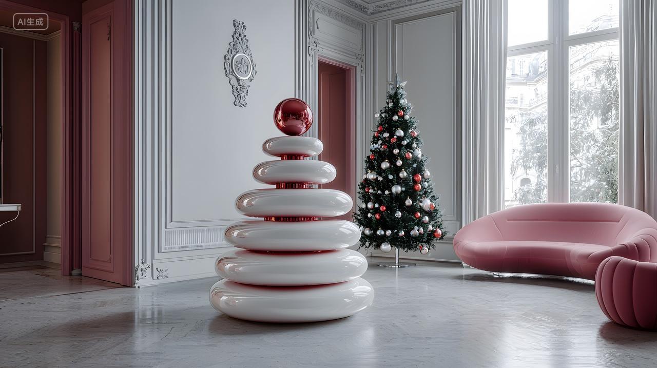 现代节日装饰采用时尚设计元素