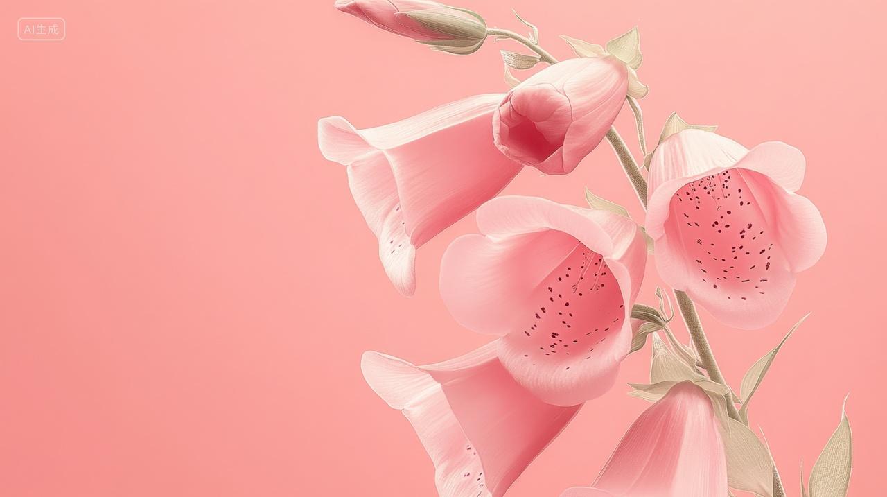 粉红花朵背景图案