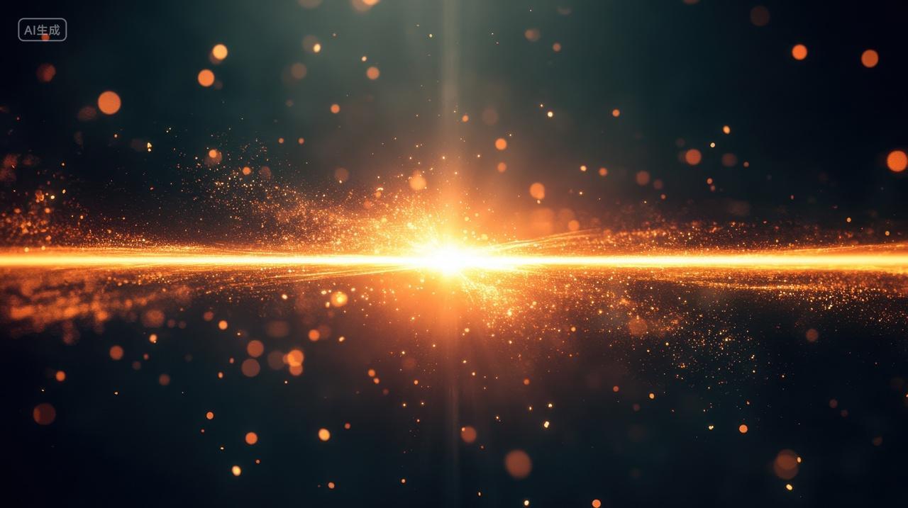 金色光芒星光闪耀