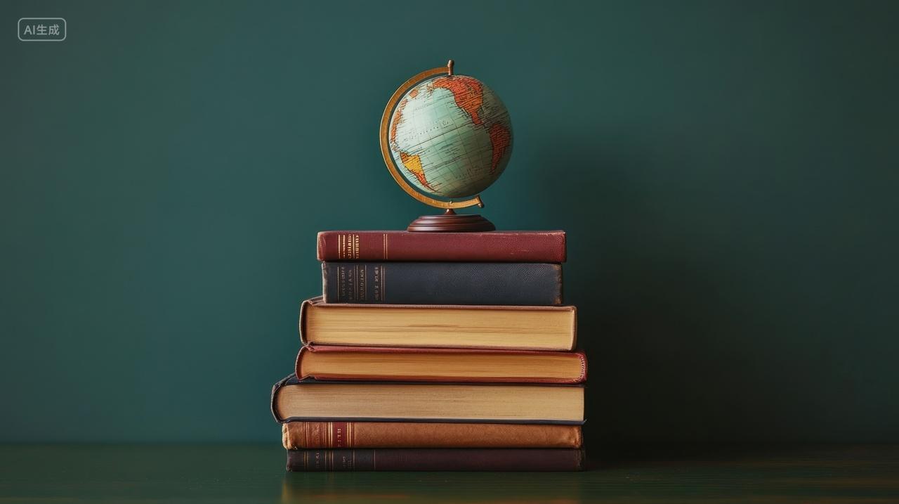 书本上的地球仪