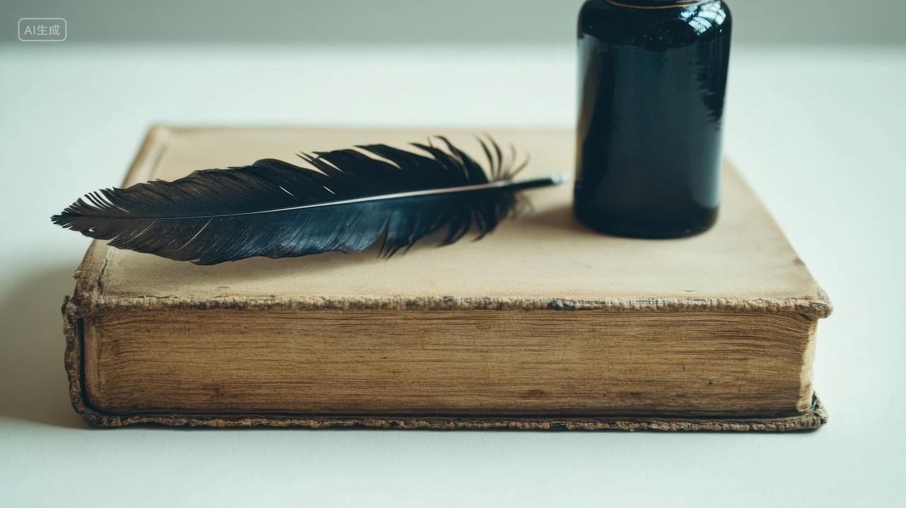 古老的书页与羽毛笔