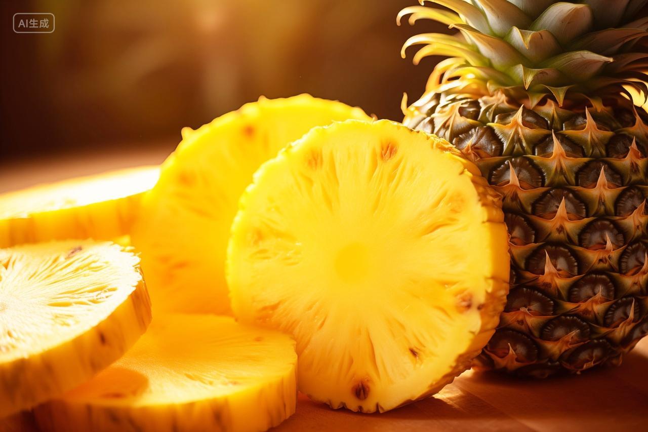 新鲜热带水果菠萝切片新鲜果蔬