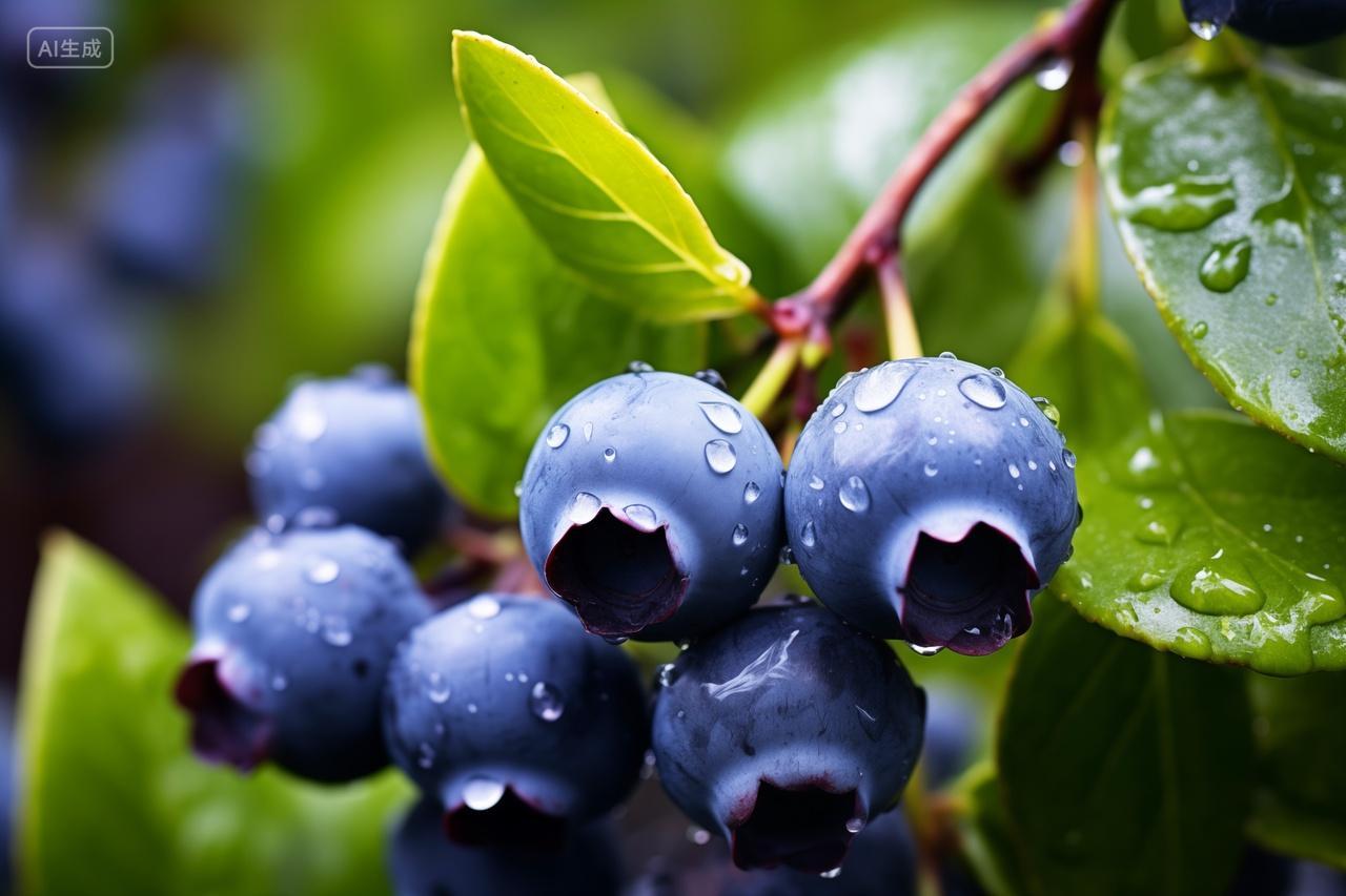 成熟的蓝莓水果宣传
