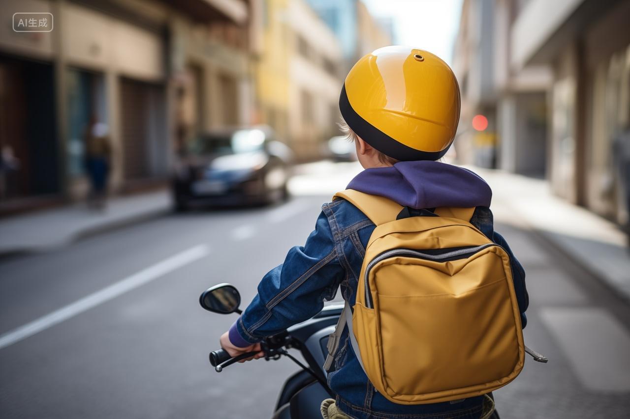 户外街道儿童安全交通安全儿童教育