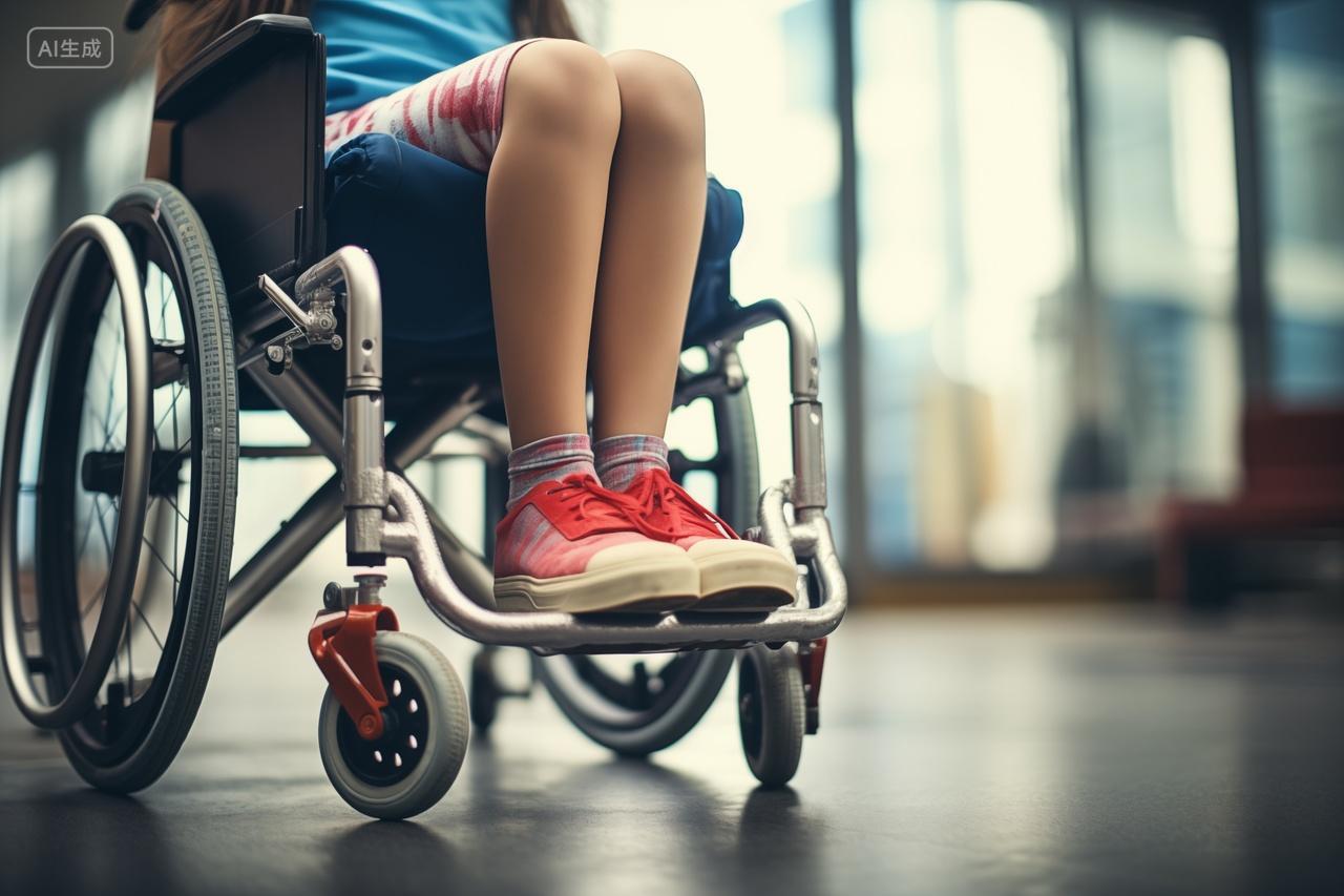 坐在轮椅上的希望医疗健康