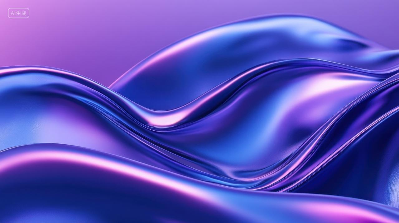 流光溢彩的丝绸布料抽象背景