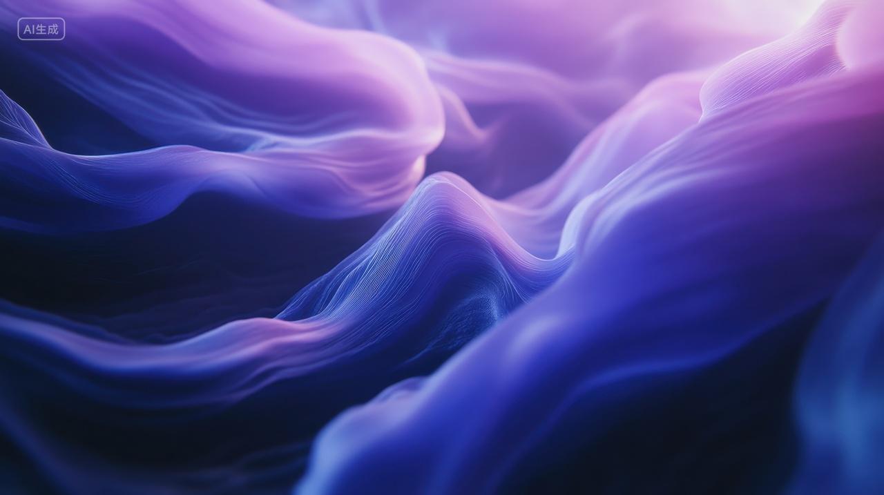 梦幻般的紫色烟雾背景