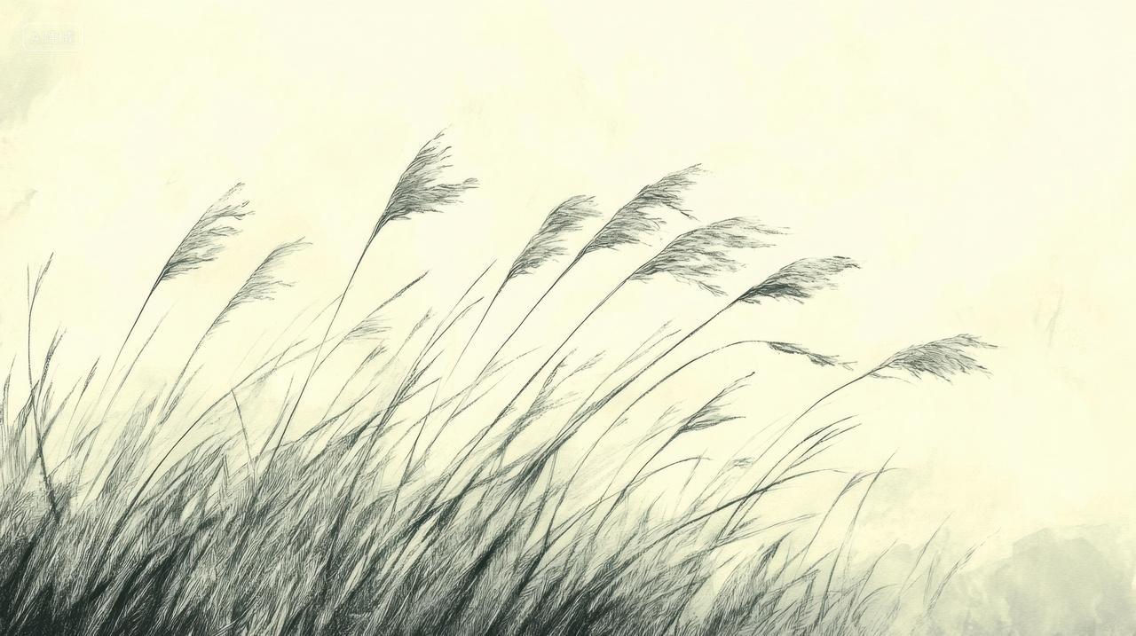 轻柔摇曳的狗尾巴草