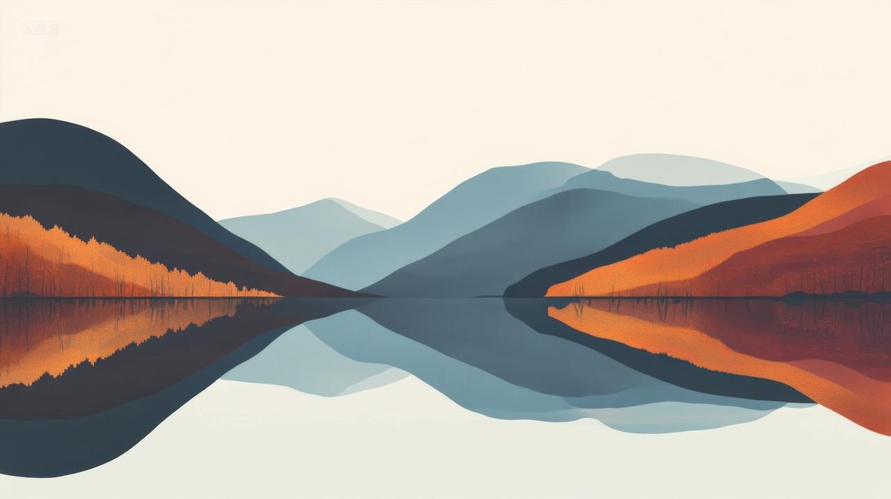 宁静的湖光山色