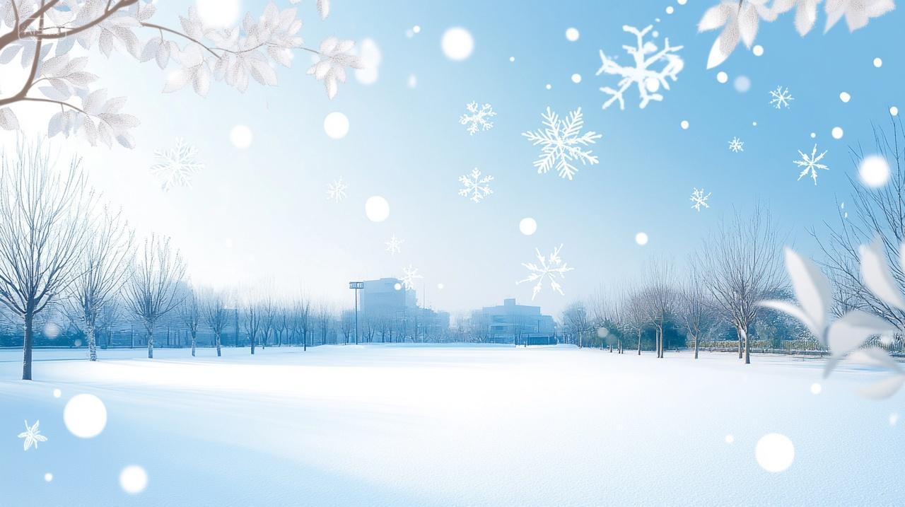 霜降雪花冰晶背景素材