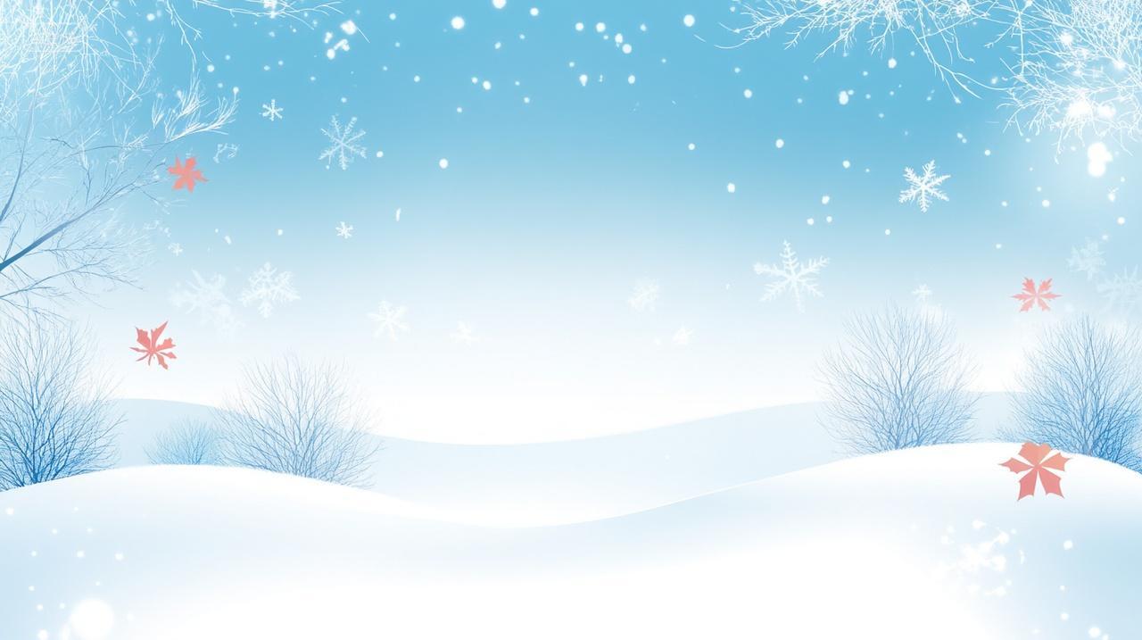 霜降雪花冰晶背景素材