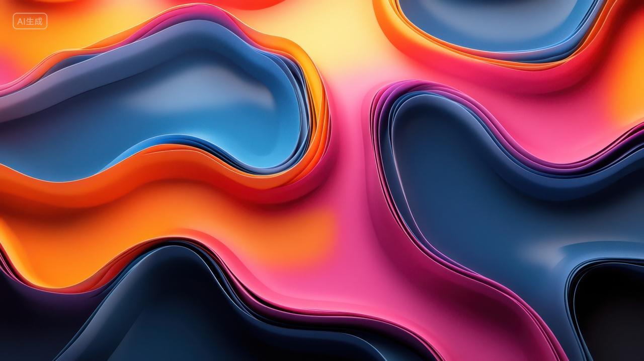 抽象的色彩流体背景