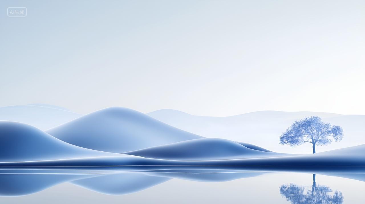 古风国潮中国风水墨画山水画背景