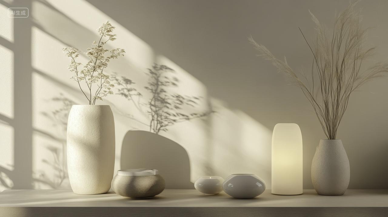 极简主义下静物装饰展示电商展台