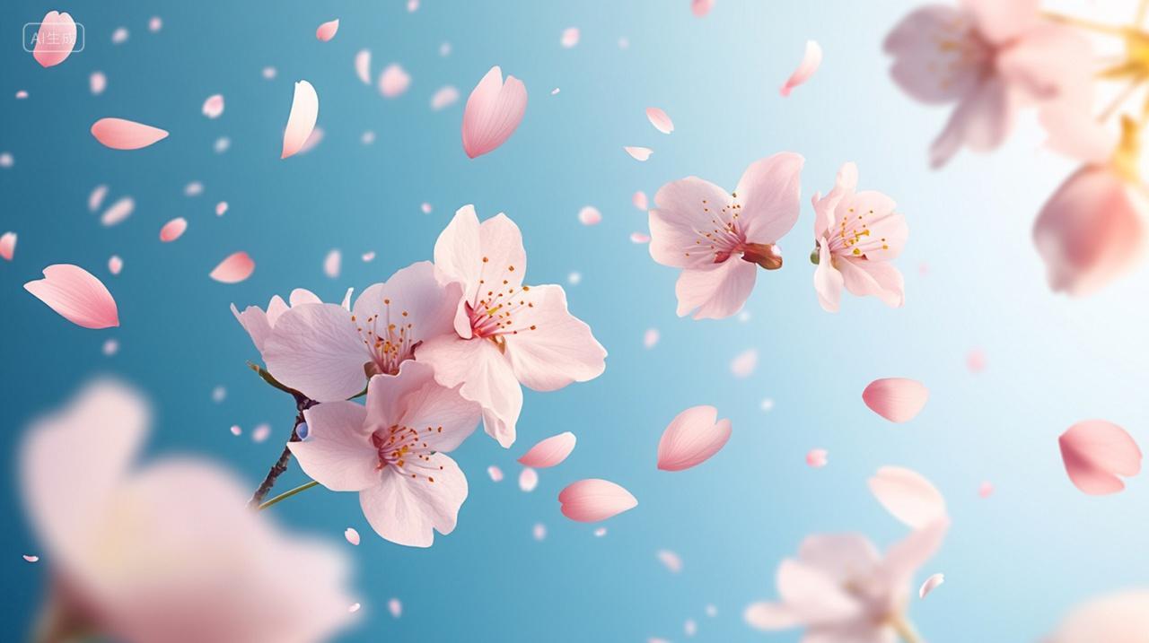 小清新唯美桃花电脑壁纸背景