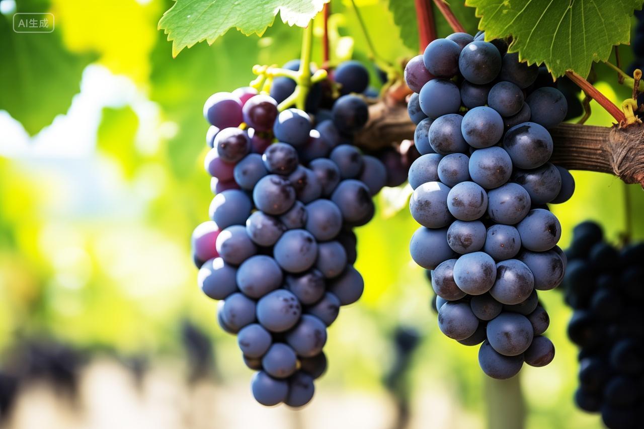 果园成熟的葡萄水果宣传