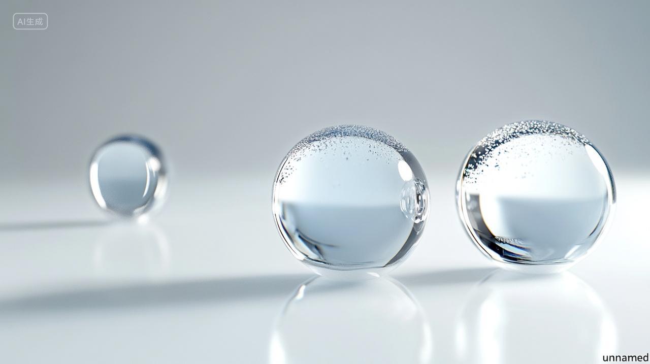 化妆品水分子精华液水珠化妆品广告素材