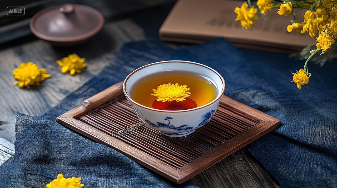 重阳节喝菊花茶