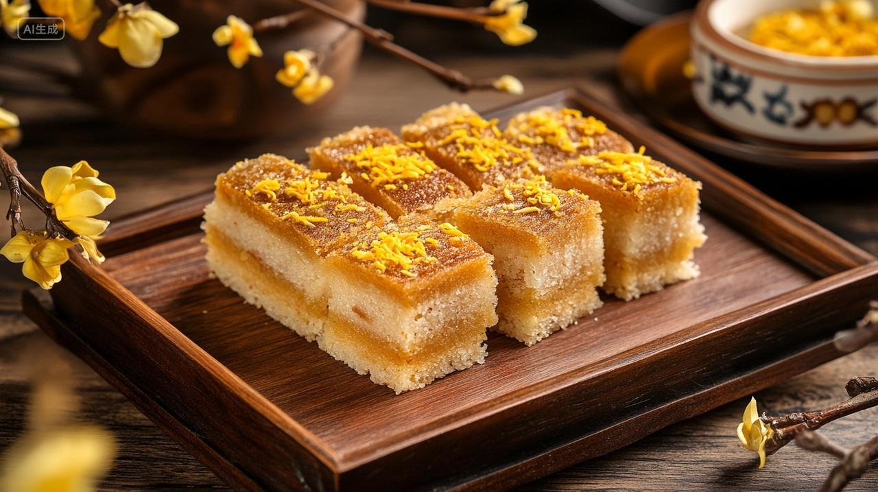 桂花糕美食重阳节重阳糕