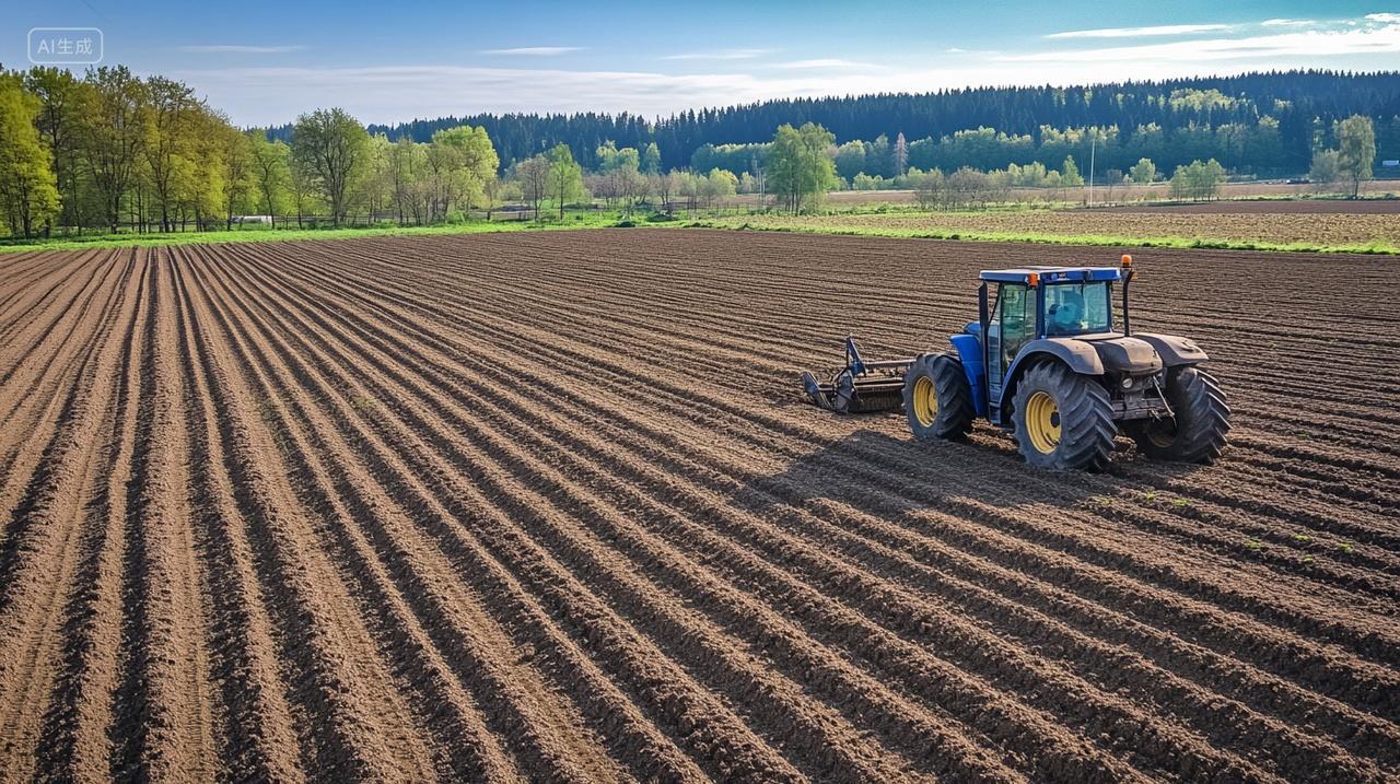芒种拖拉机播种春犁田农业发展