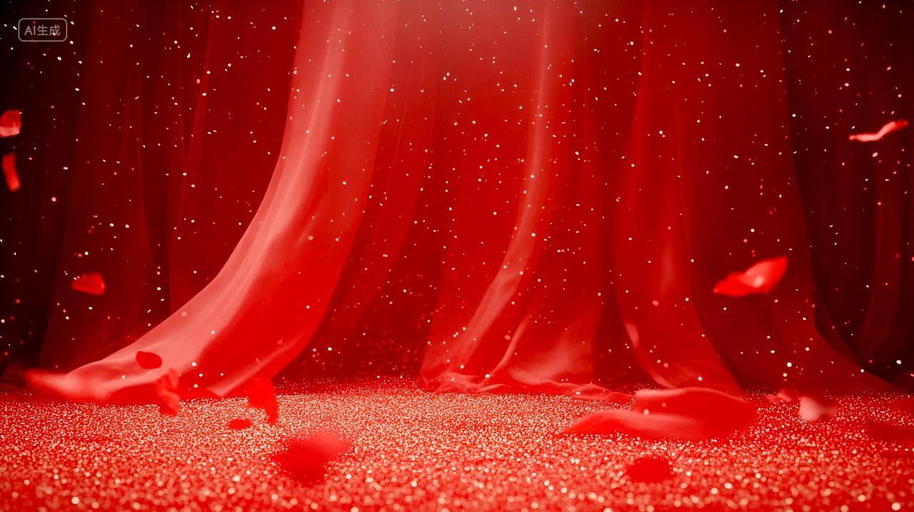 红色背景