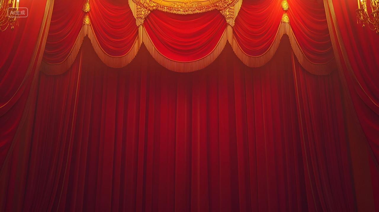 红色舞台背景