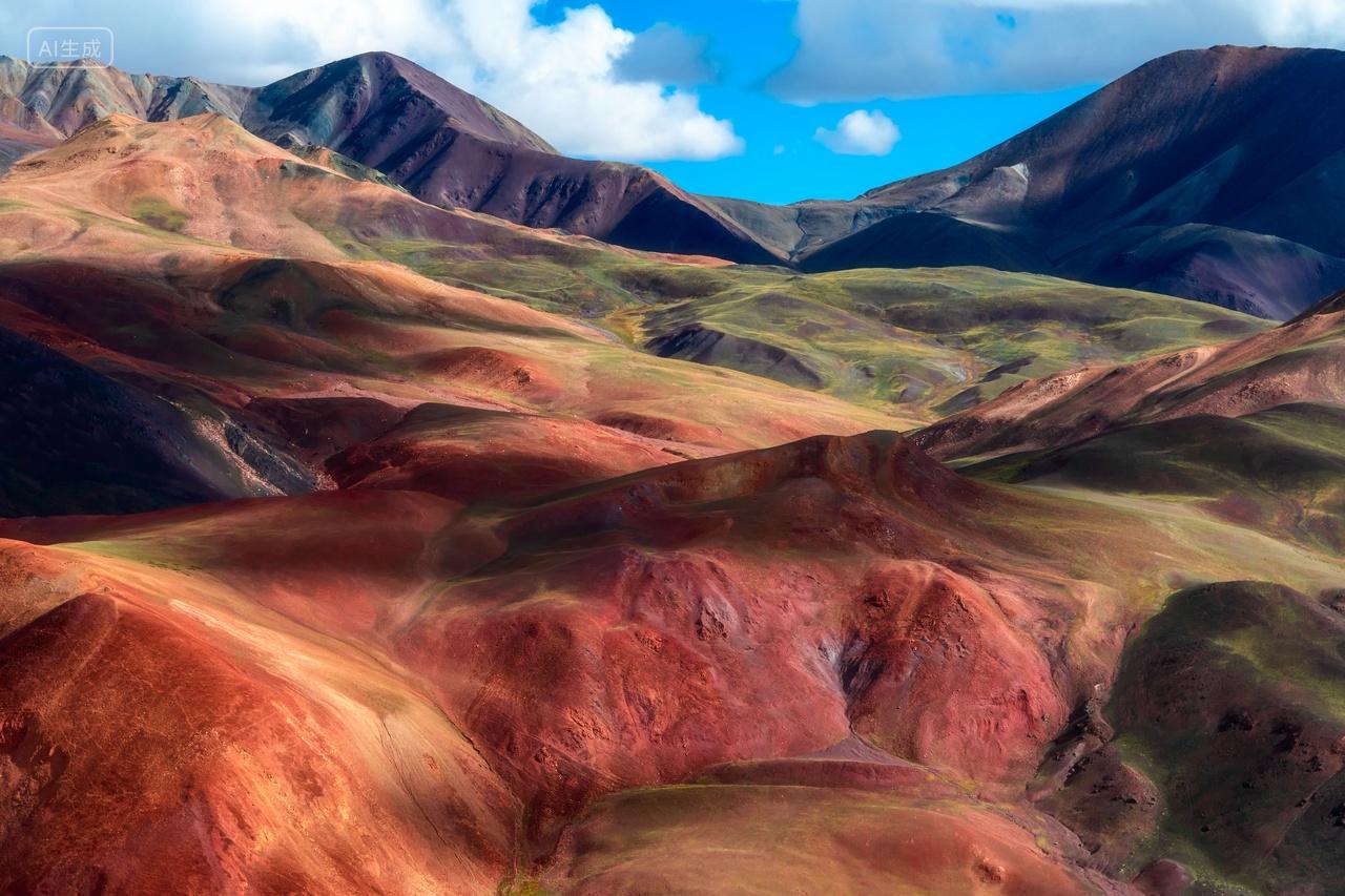 西藏阿里五彩山