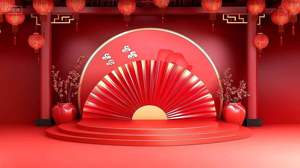 国庆3d立体展台