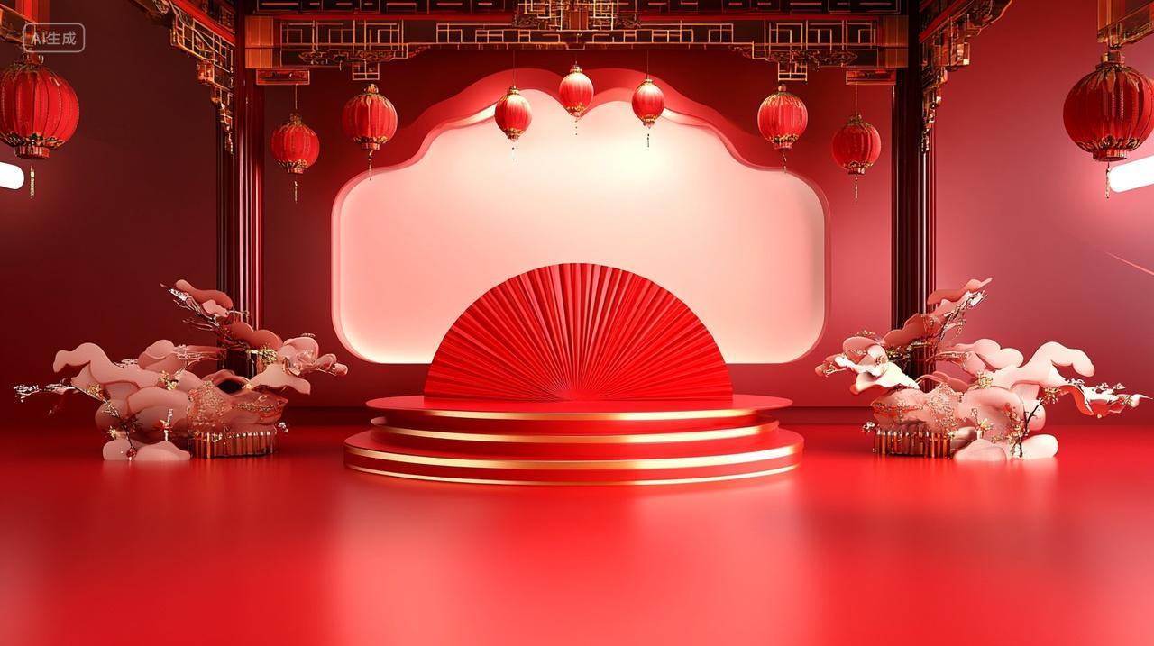 国庆3d立体展台