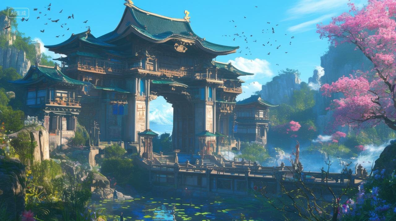 古色古香的拱门建筑