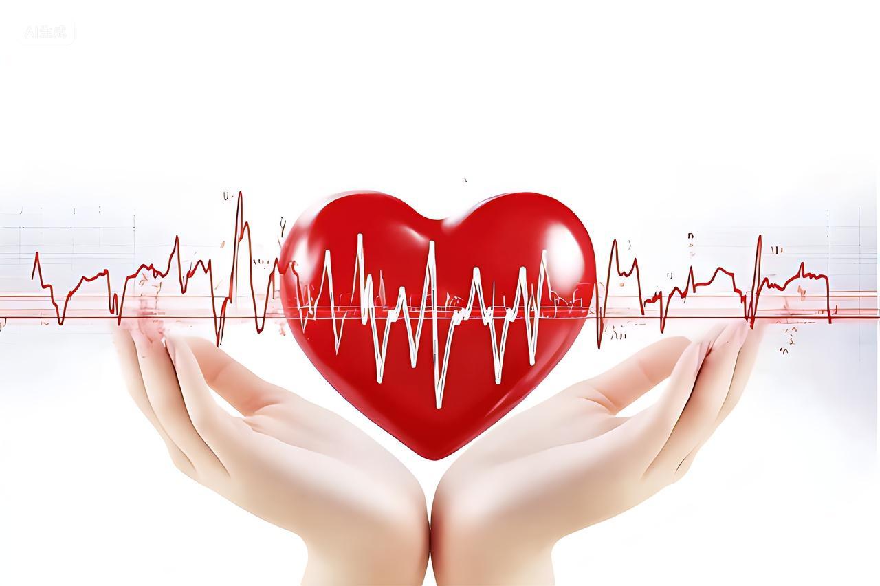 医疗全国心脏日双手托举心脏背景心脏日背景图片