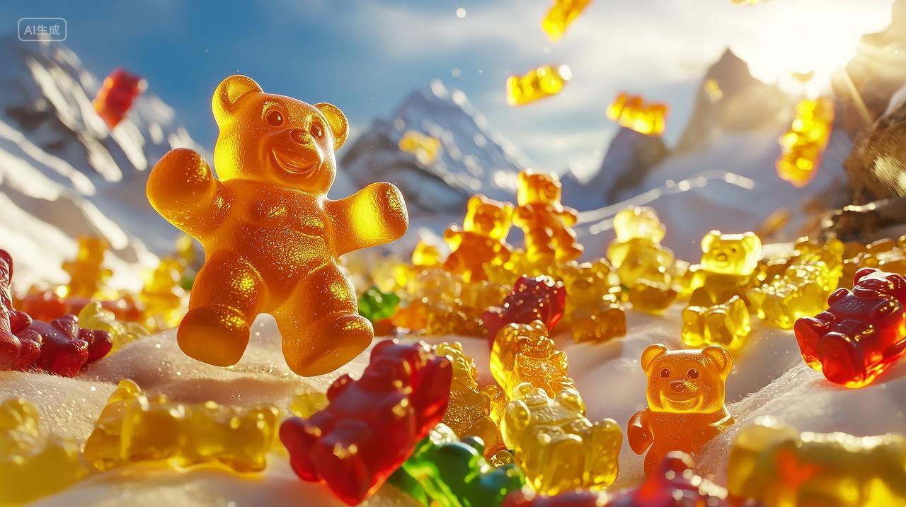 冰雪中的软糖熊冒险