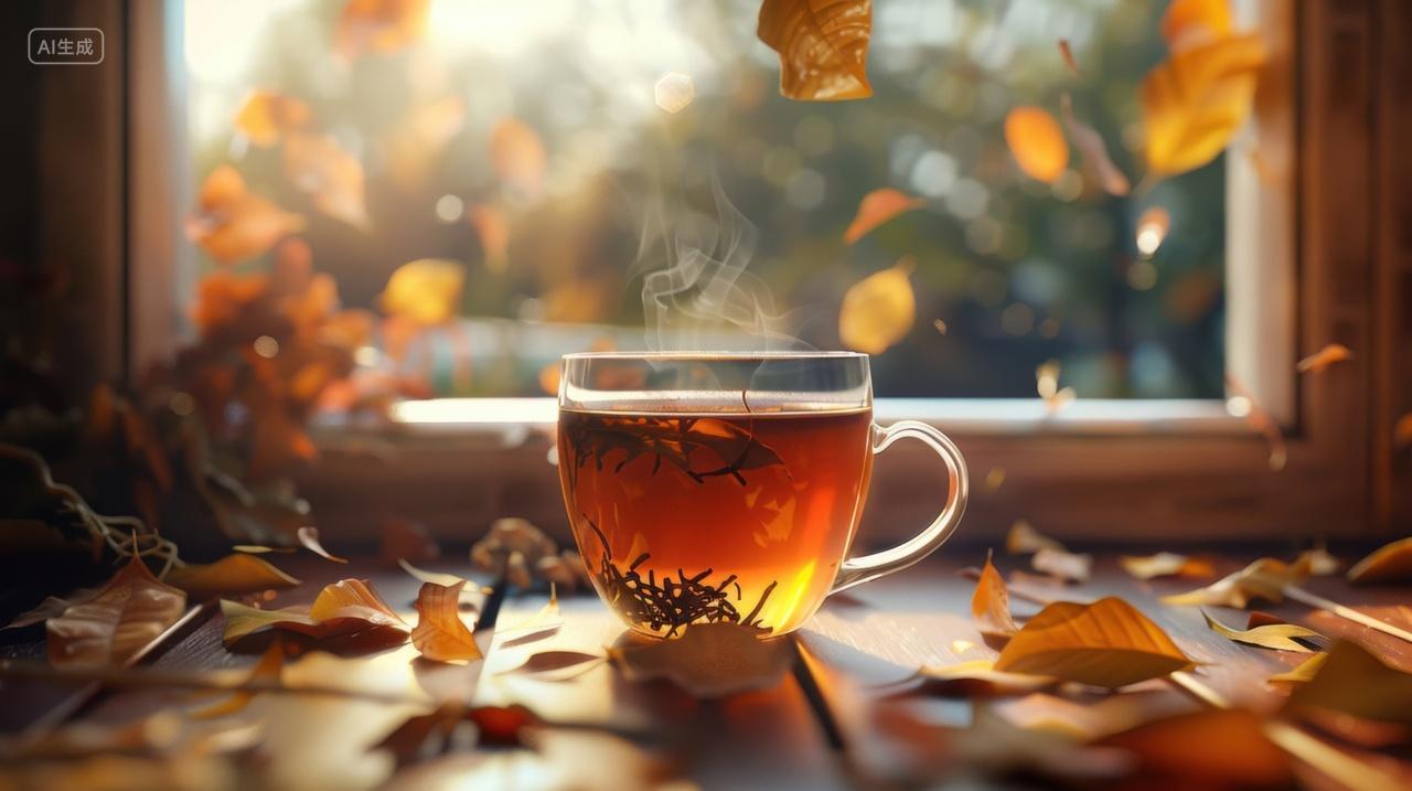 桌子上的一杯红茶