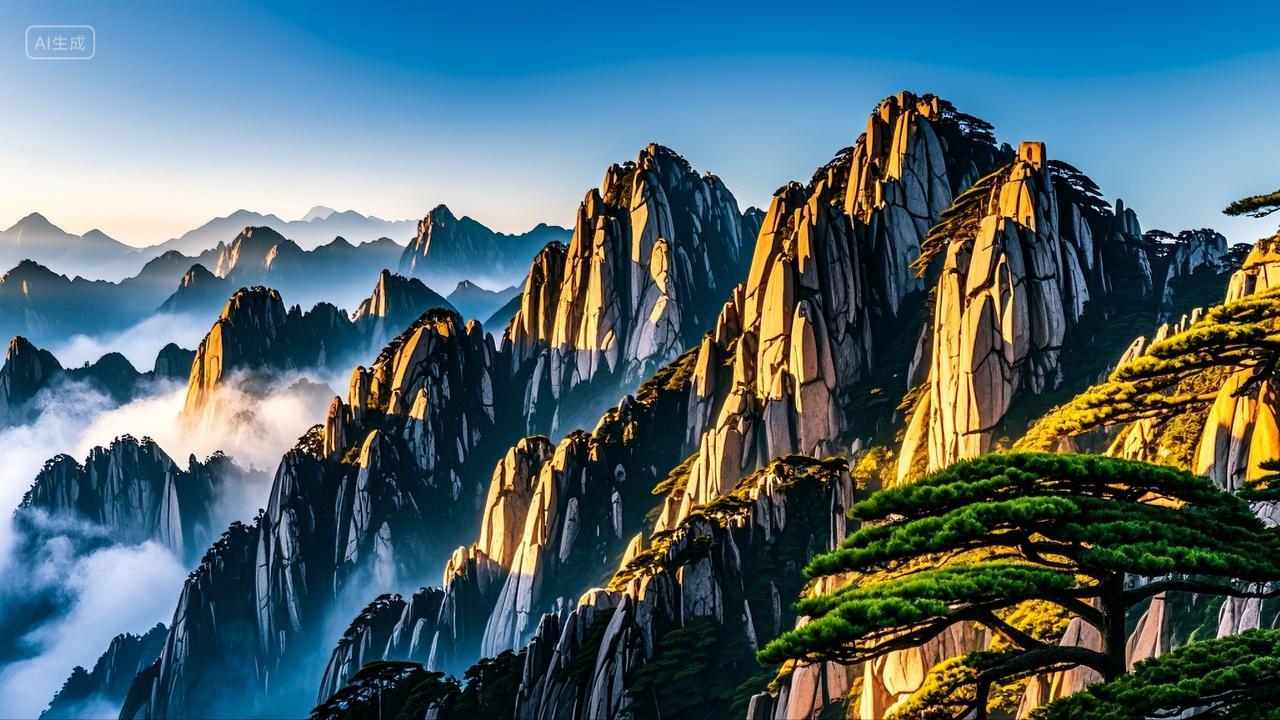 安徽黄山自然风光风景壁纸旅游