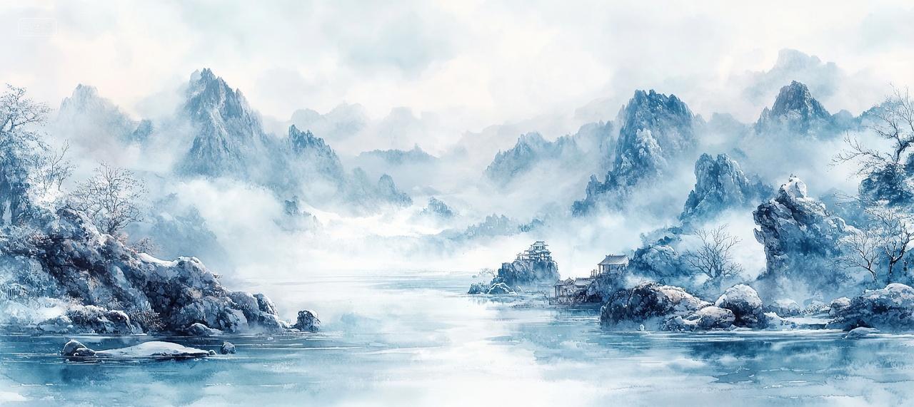 水墨山水背景