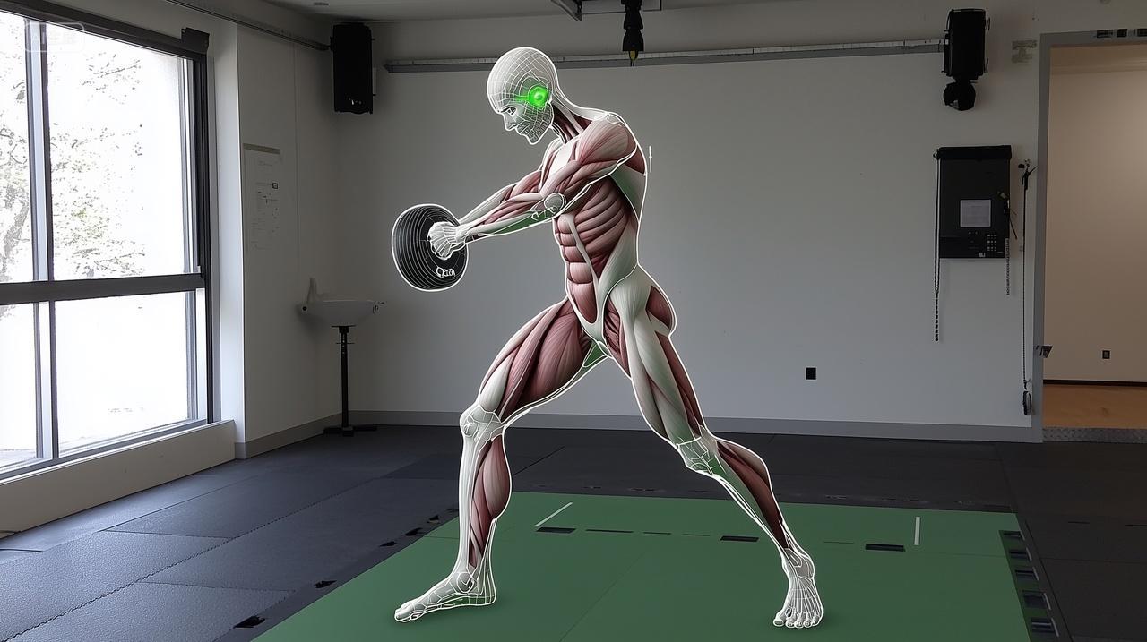 人体肌肉系统动态锻炼图CG渲染