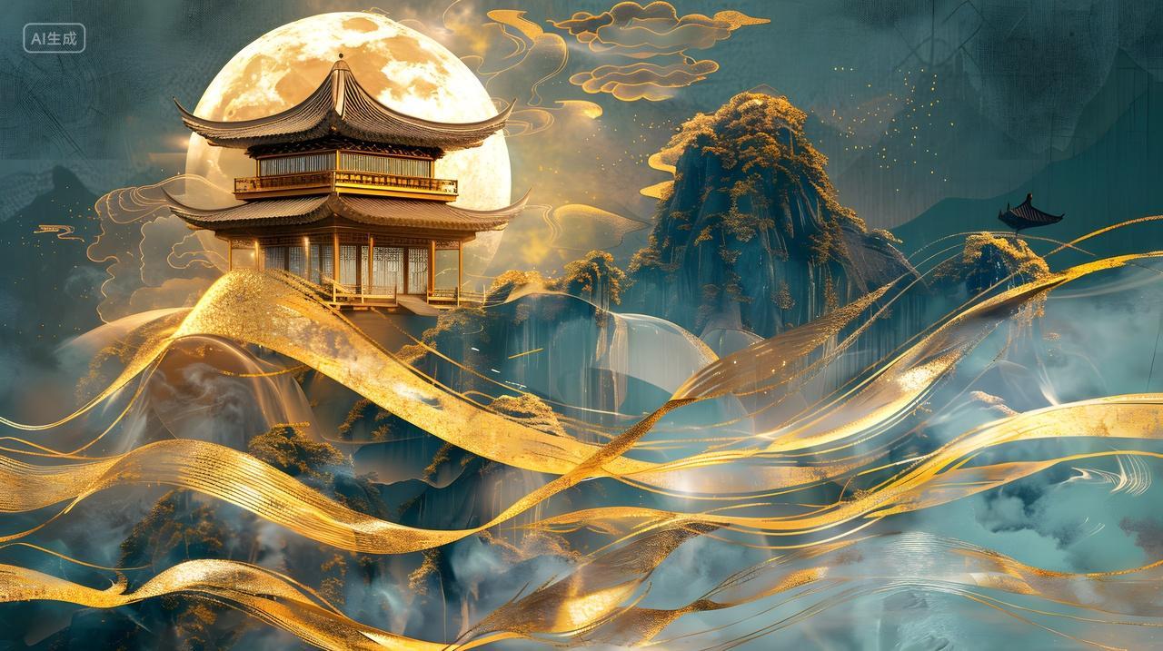 古风仙境建筑艺术摄影