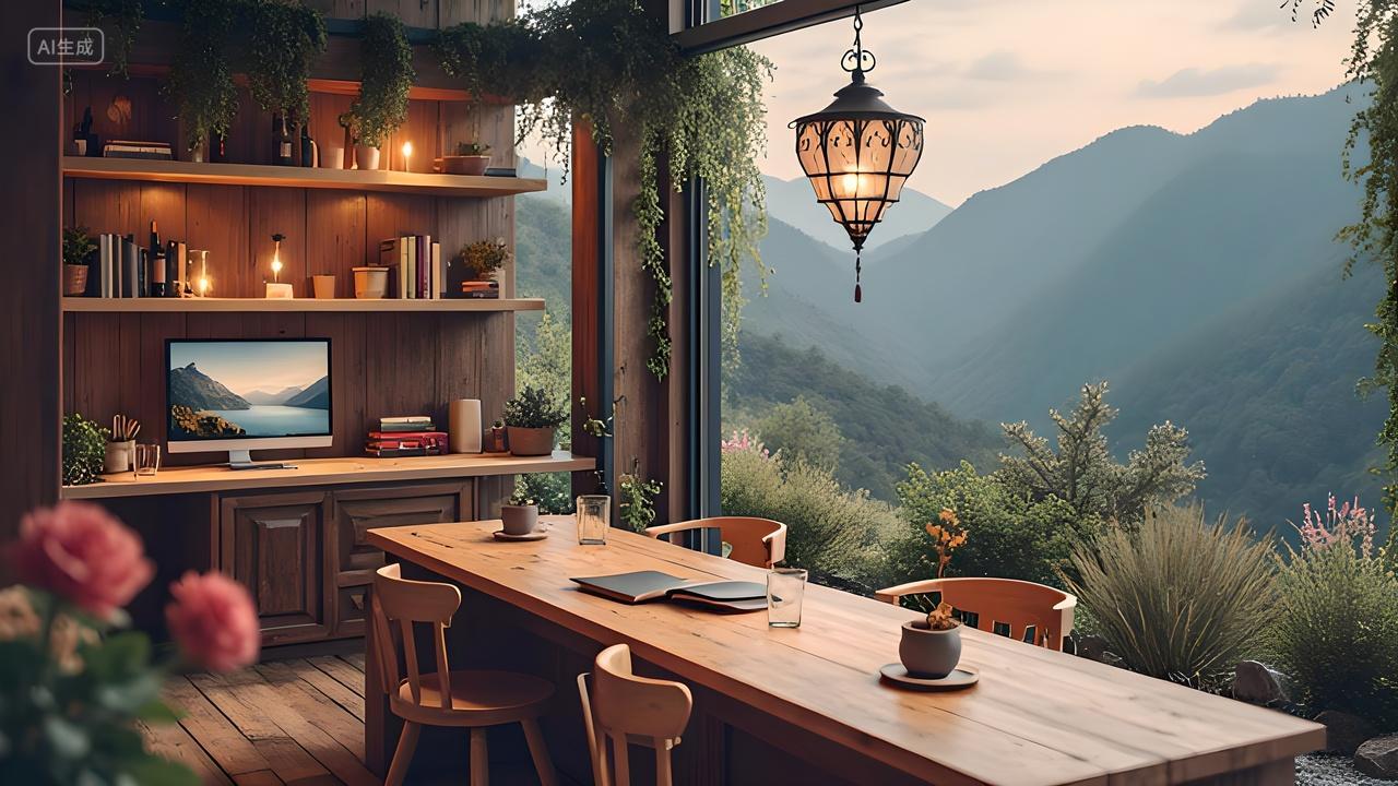 惬意浪漫舒适书屋