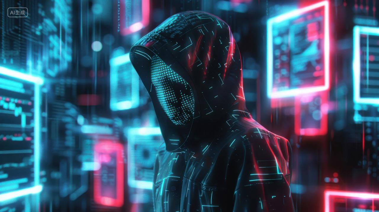 3D概念插图网络黑客控制互联网