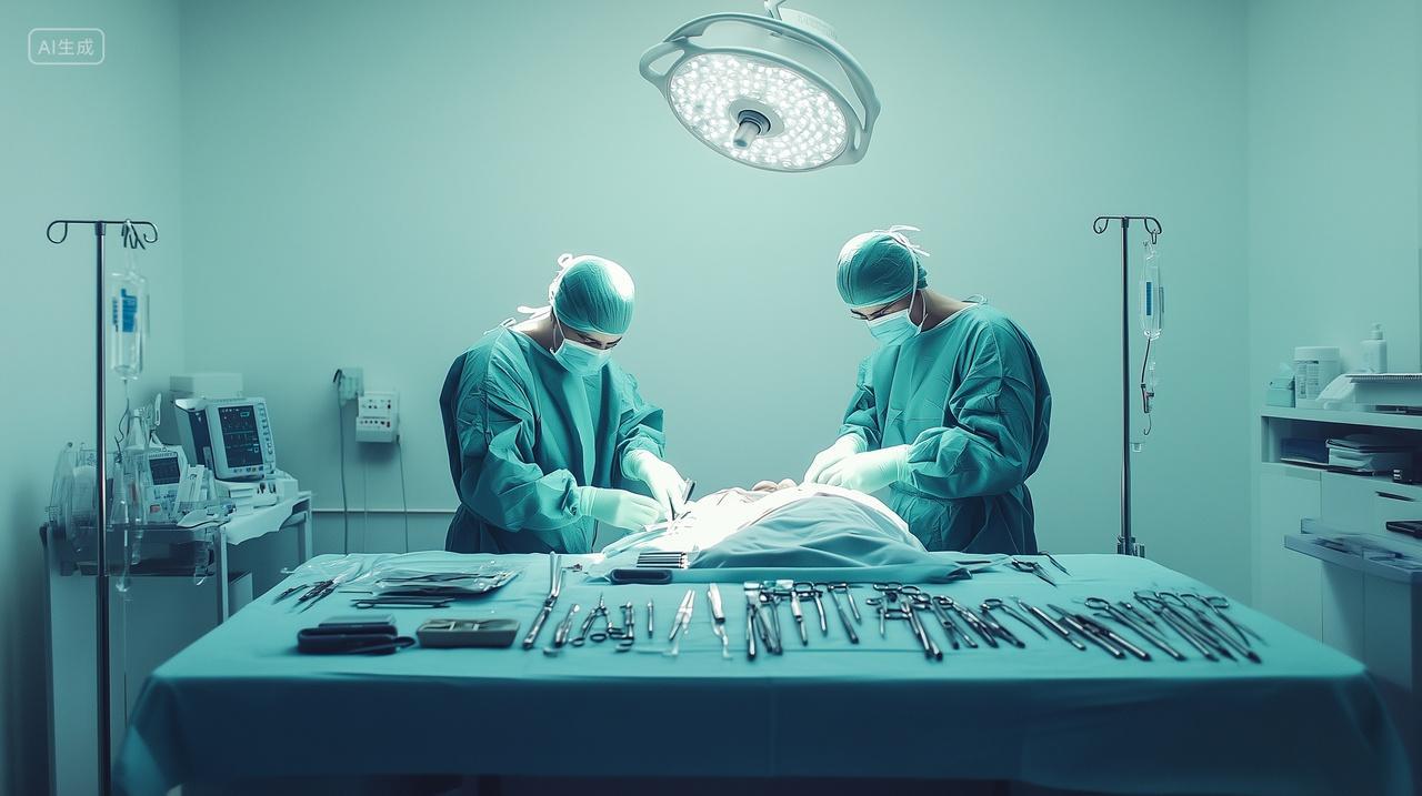 医院手术室做手术手术工具台