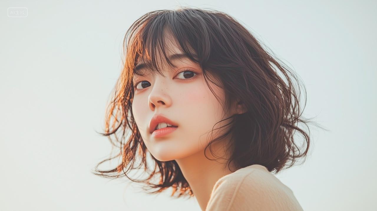 小清新短发美女写真集女模特