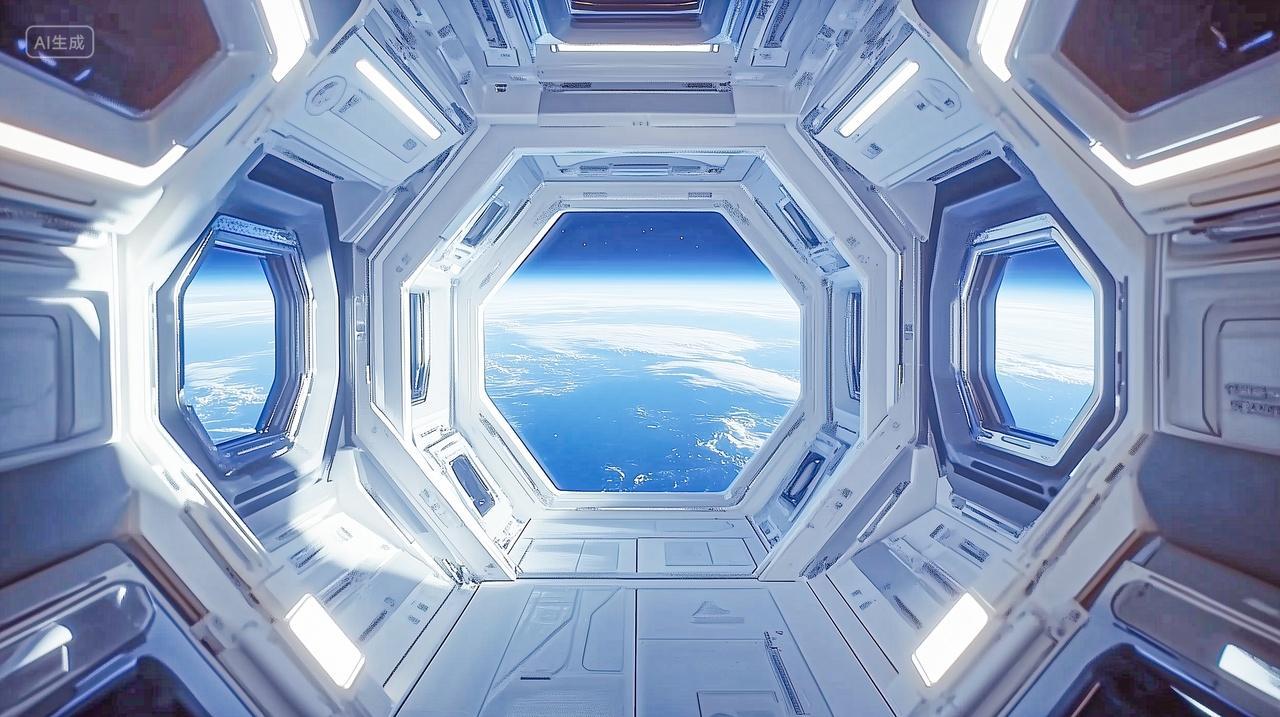 未来科技太空舱空间站