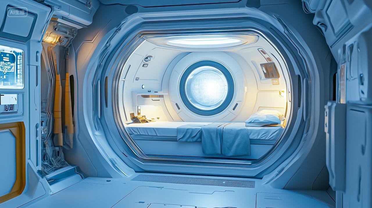 三维设计太空舱空间站航天科技