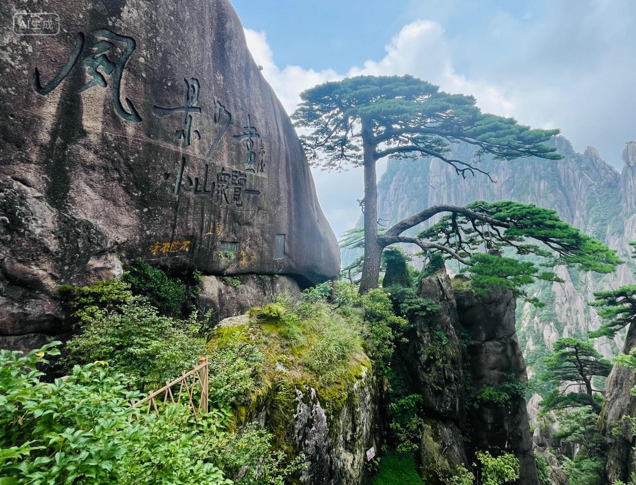 登黄山名胜古迹旅行迎客松