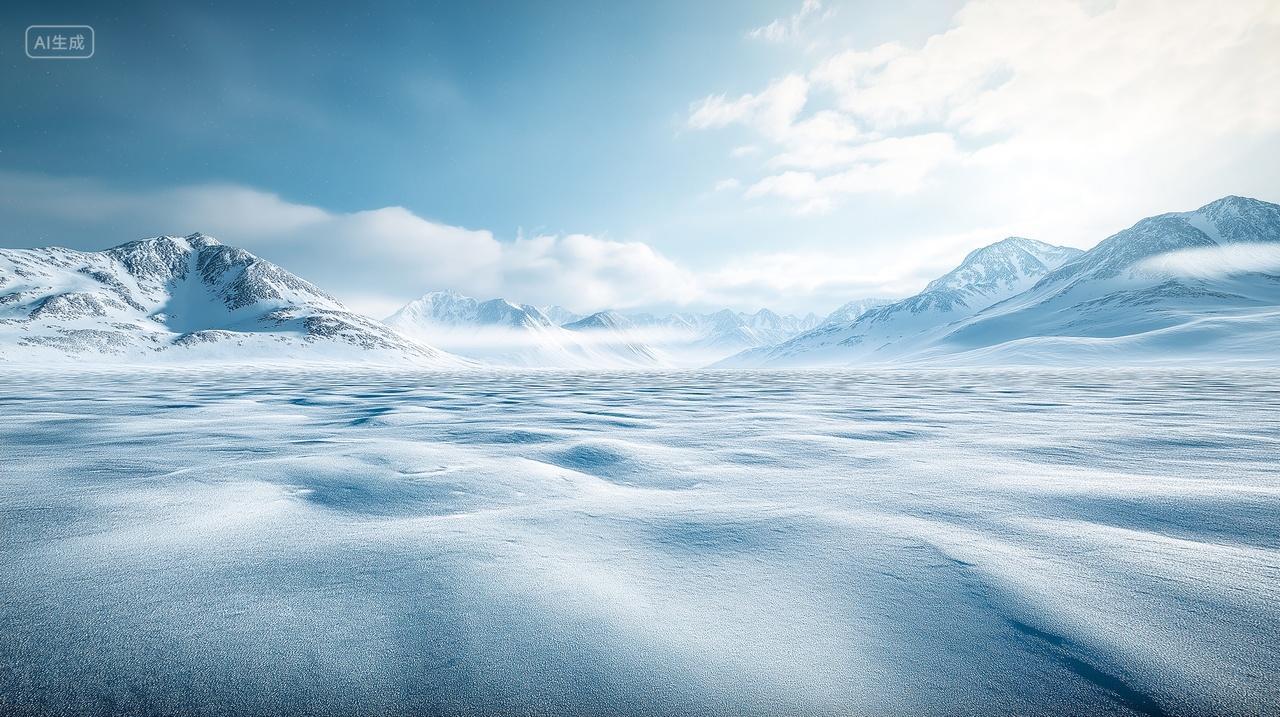 北极南极冰山冰川结冰自然风景