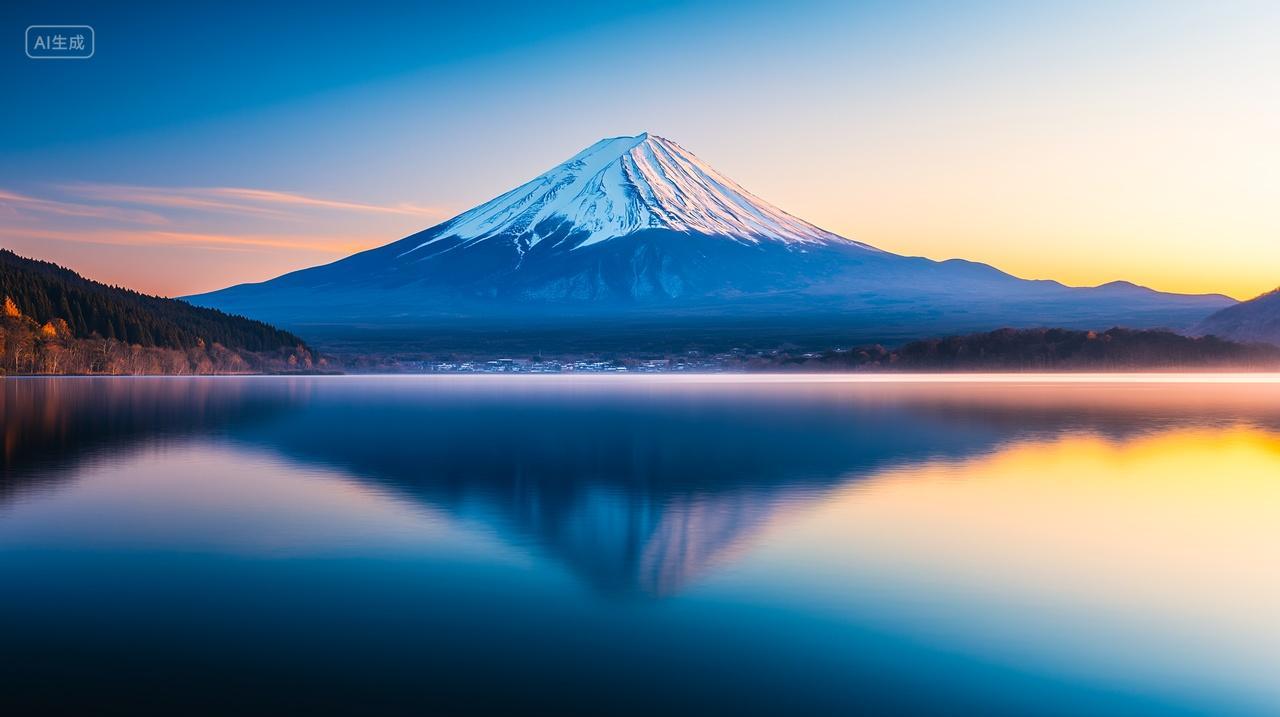 日本富士山自然风景旅行旅游宣传电脑壁纸